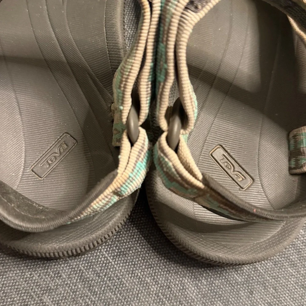 Teva Hurricane XLT2 Sandals Womens 8‎ Grey Aqua Geometric Sport Hiking 1017424